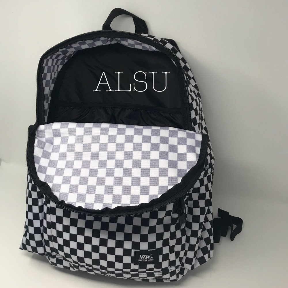 VANS Backpack Alumni Off the Wall B/W Checkerboard - Picture 5 of 8